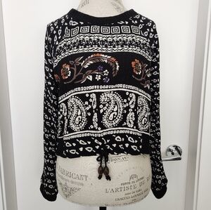 90s Carole Little Tribal Sweater Top